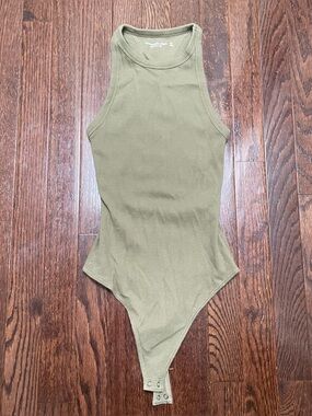 Olive green Abercrombie bodysuit